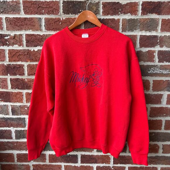 Vintage 90s Disney Mickey Mouse Sweatshirt Adult XL - Picture 1 of 4